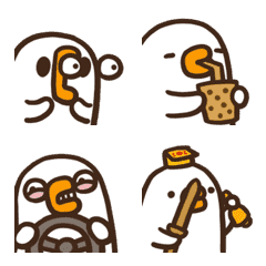 [LINE絵文字] Ghost duck emojiの画像