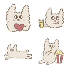 [LINE絵文字] Cotton Puppy Mirukuの画像