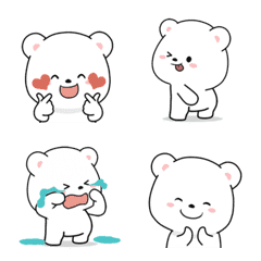 [LINE絵文字] Paper Bear Animated Emojiの画像