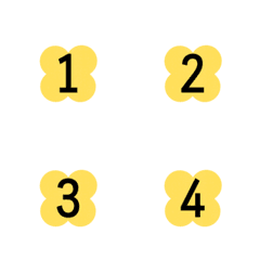cute numbers oneの絵文字メイン画像
