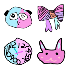 [LINE絵文字] Many colorful animalsの画像