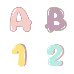 [LINE絵文字] ABC cutepastelの画像