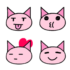 [LINE絵文字] ひねくれこねこの画像