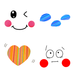 [LINE絵文字] 気持ち伝える◎顔絵文字の画像