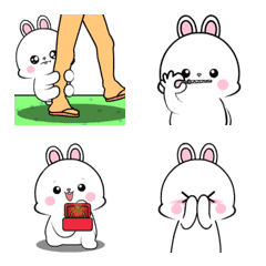 [LINE絵文字] Lovely Rabbit : Animated emojiの画像