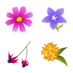 [LINE絵文字] 秋の花たちの画像