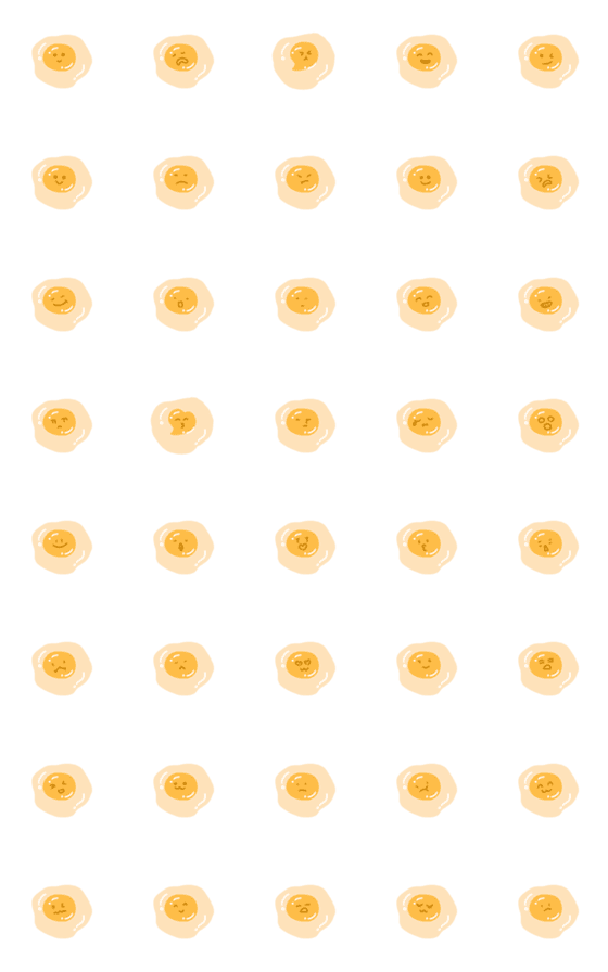 [LINE絵文字]cute fried eggsの画像一覧