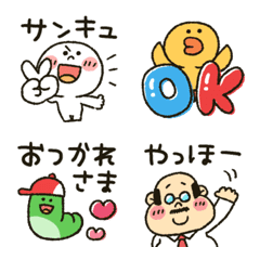 [LINE絵文字] 動くブラコニ★コラボ絵文字の画像