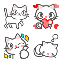 [LINE絵文字] 会話で使おう！可愛い♡猫の絵文字♪の画像