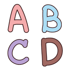 A-Z 0-9 Cute font meawの絵文字メイン画像