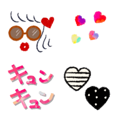 [LINE絵文字] 動く♡夏ガールemoji♡の画像