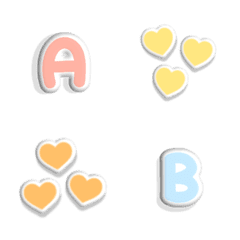 [LINE絵文字] ABCD 1234の画像