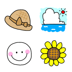 [LINE絵文字] シンプル＆かわいい★絵文字 4の画像