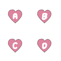 [LINE絵文字] Cute heart emojiiの画像