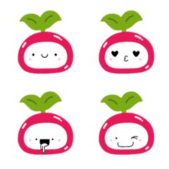 [LINE絵文字] Beetroot Mini Cuteの画像
