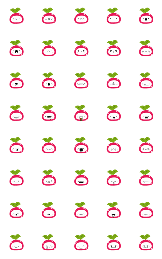 [LINE絵文字]Beetroot Mini Cuteの画像一覧
