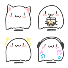 [LINE絵文字] daily adorable ghost 2の画像