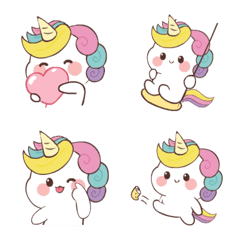 [LINE絵文字] Rainbow Poni (Emoji) 2の画像