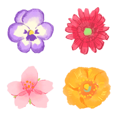 [LINE絵文字] お花いっぱいの絵文字の画像