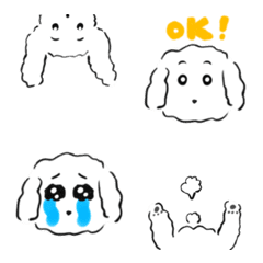 [LINE絵文字] Cotton candy doggieの画像