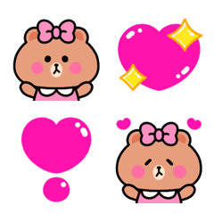 [LINE絵文字] 動く♡ぷにぷにチョコ♡の画像