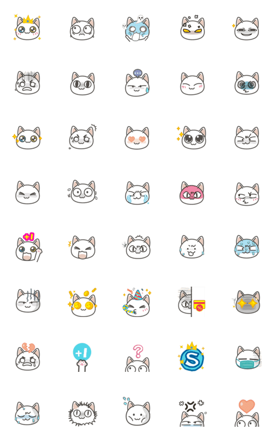 [LINE絵文字]cat smileyの画像一覧