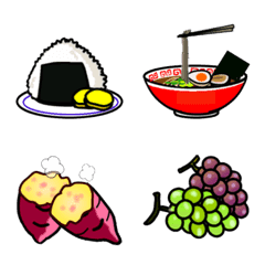 [LINE絵文字] 食欲の秋の食べ物絵文字の画像