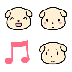 [LINE絵文字] 優しい小犬の絵文字の画像