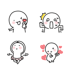 [LINE絵文字] Fun ＆ Cute Action Emoji 3の画像
