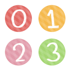 [LINE絵文字] Emoji numbers 01の画像