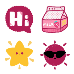 [LINE絵文字] Adorable Stuff for Daily Life Emojiの画像