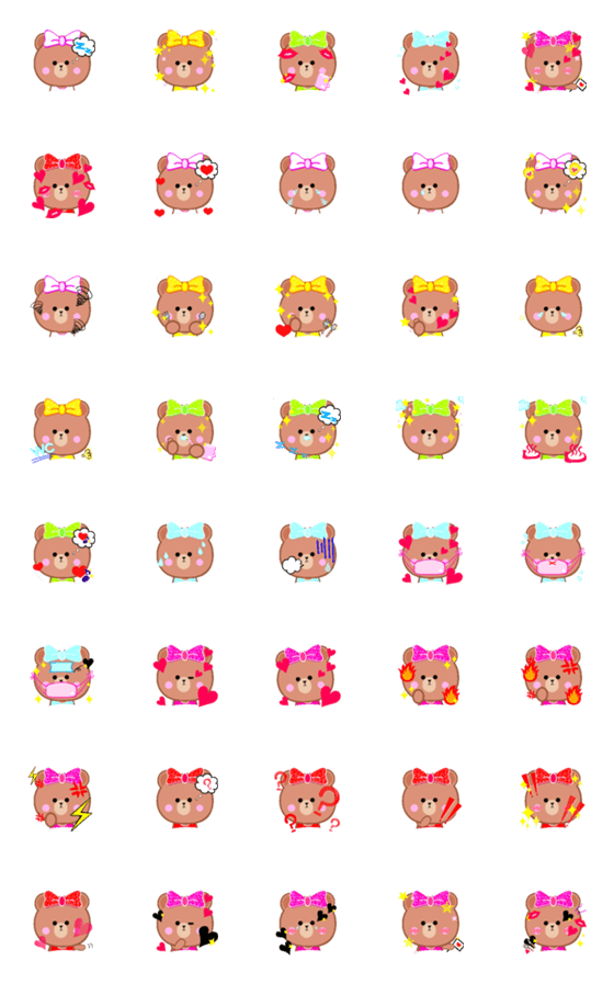 [LINE絵文字]CHOCO kawaii Emoji.の画像一覧