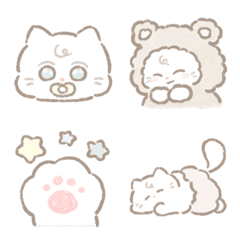 のんびり子ねこ ぽもちくんの絵文字メイン画像