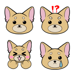 [LINE絵文字] かわいいわんちゃん絵文字の画像