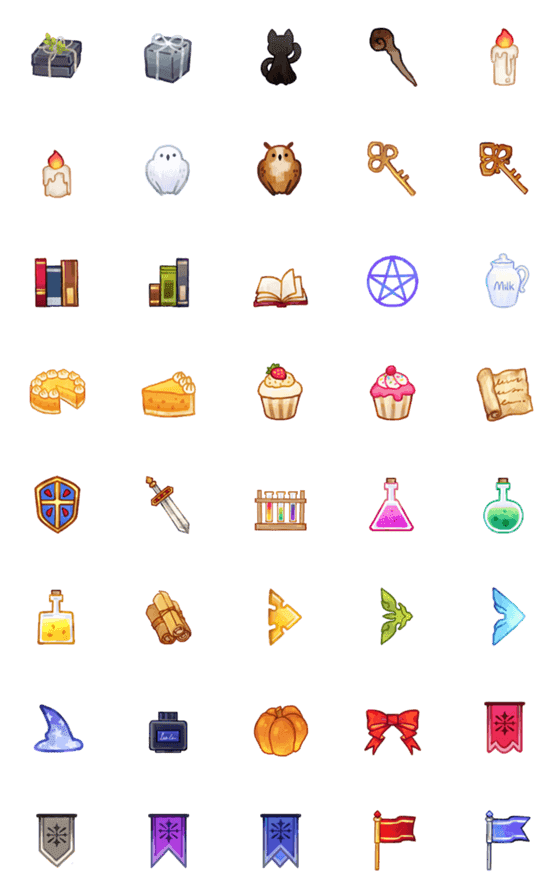 [LINE絵文字]Fantasy Everydayの画像一覧