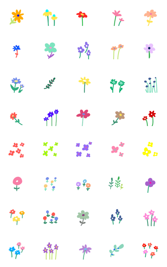 [LINE絵文字]Flower  絵文字の画像一覧