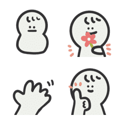 [LINE絵文字] Natural Roller Snowman MOVEの画像