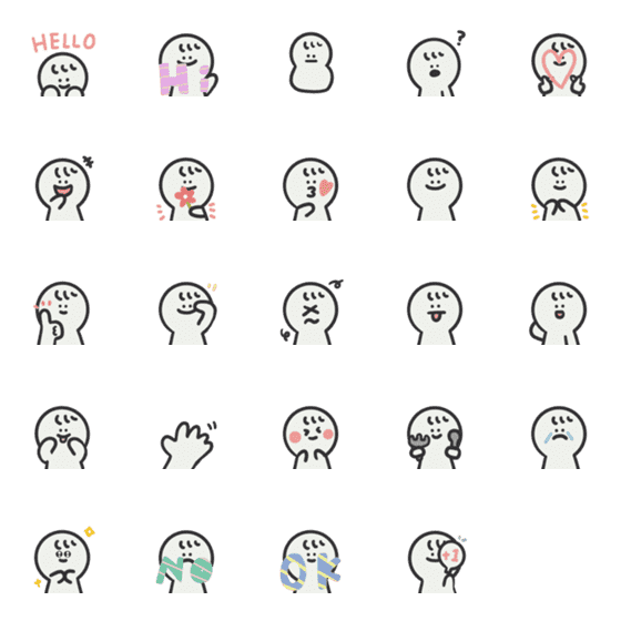 [LINE絵文字]Natural Roller Snowman MOVEの画像一覧