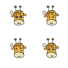 [LINE絵文字] GIRAFFE BOWの画像