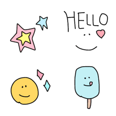 ゆるっと使える絵文字⭐︎の絵文字メイン画像