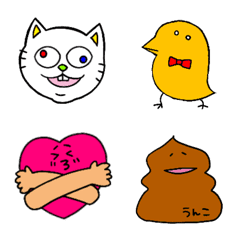 [LINE絵文字] 猫と仲間たちのカラフルな毎日の画像