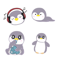 [LINE絵文字] 動く！ペンギン絵文字♪まーるくんの画像