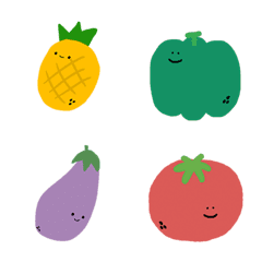 [LINE絵文字] vegetable faceの画像