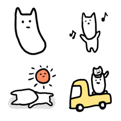 なんかアゴがすごいネコ3の絵文字メイン画像