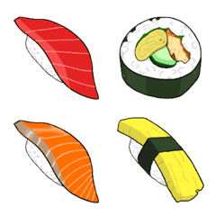 [LINE絵文字] 色々な寿司の画像