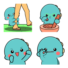 [LINE絵文字] Lovely dino 3 : Animated emojiの画像