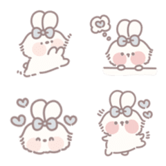 [LINE絵文字] Pikkalik : blue rabbitの画像