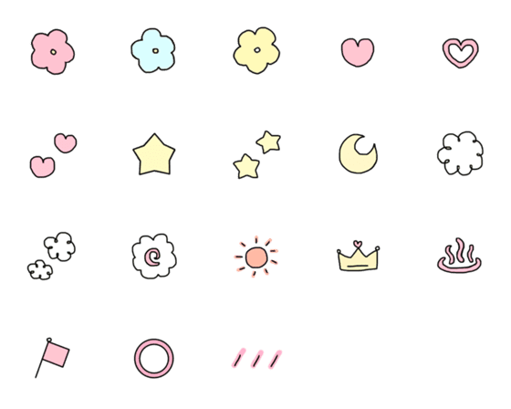 [LINE絵文字]simple emoji 00Modified version00の画像一覧