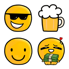 [LINE絵文字] Round Head Emojiの画像