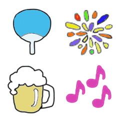 [LINE絵文字] 夏の色どりの画像